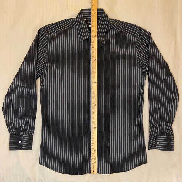 DOLCE & GABBANA tailored fit long-sleeve collared dress shirt sz L (16,41cm) - Picture 3 of 9